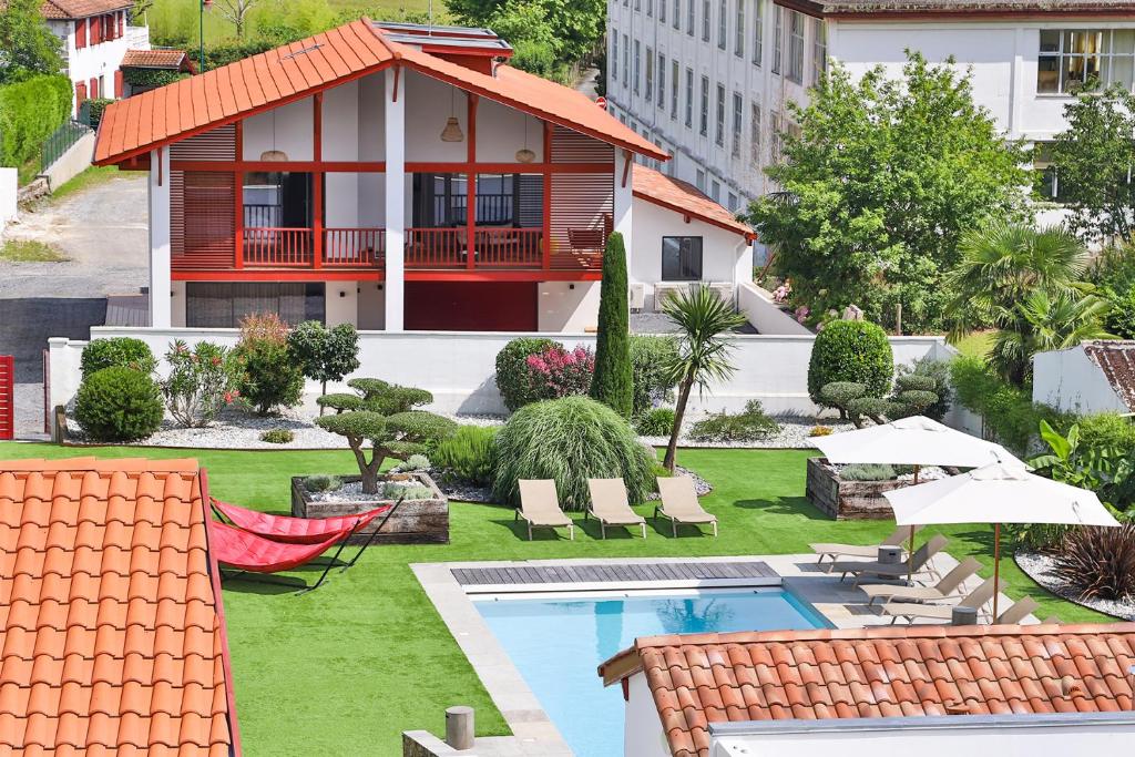 hotel-argia-private-pool-hotels-france-7 hotel argia private pool hotel france drone view